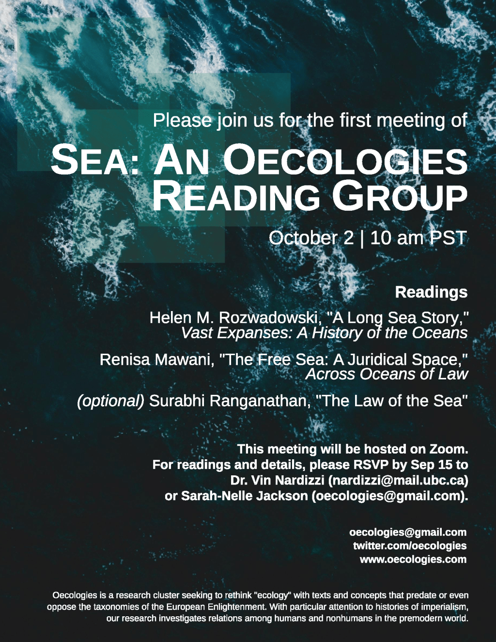 Oecologies Reading Group:&nbsp;Sea